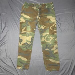 Vtg Military Propper Camo Pants Medium Regular Combat Trousers Woodland
